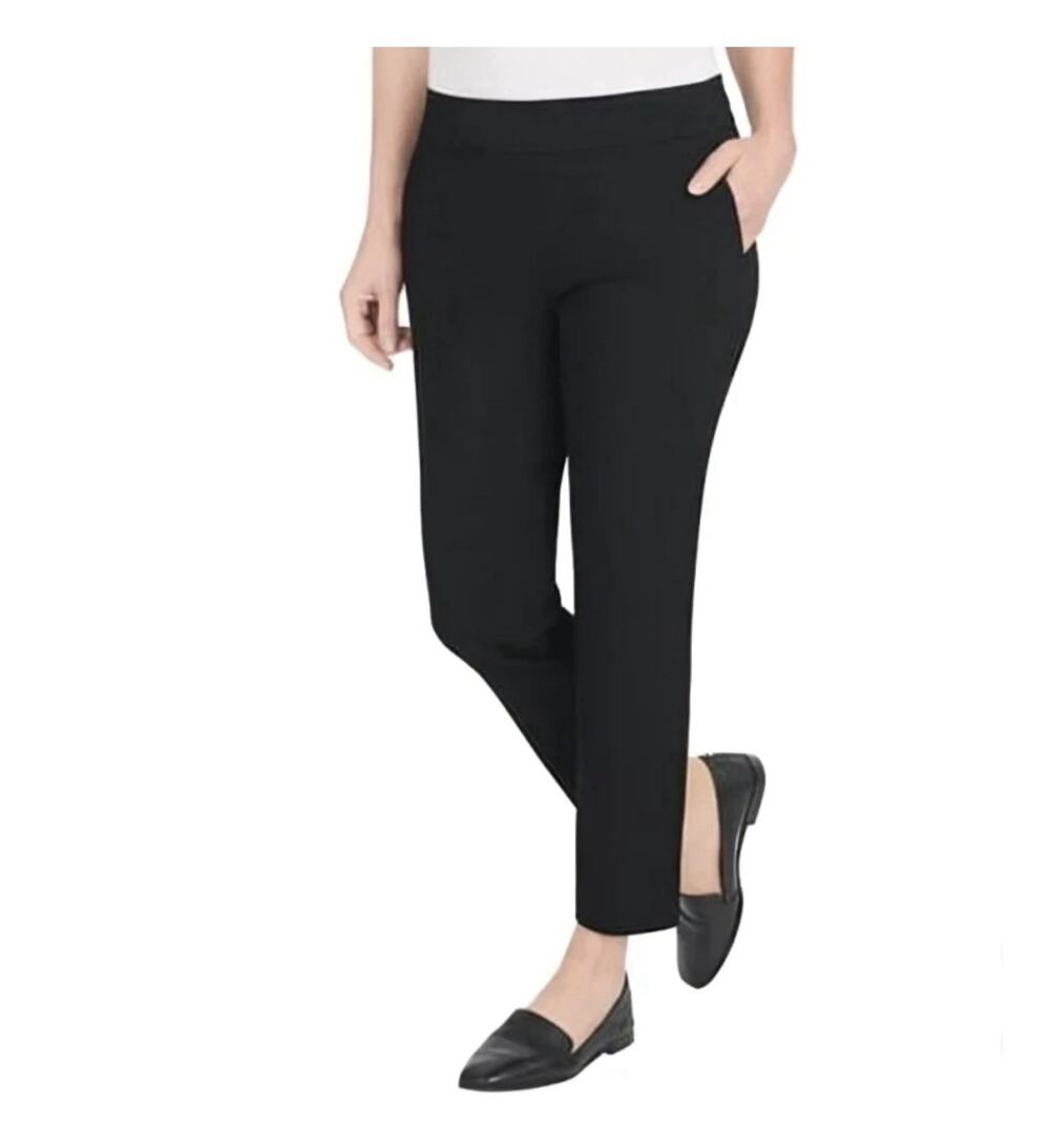 Hilary Radley Ladies' Pull-On Pant Black Medium